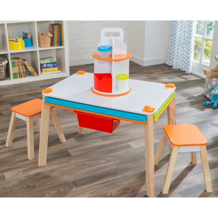 Kids Rectangular Arts And Crafts Table and Chair Set